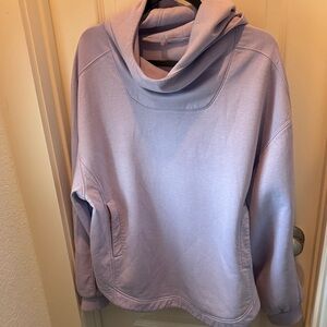 Lavender Cowl Neck Sweatshirt